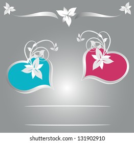 Hearts, symbol of love and wedding, jpg file available