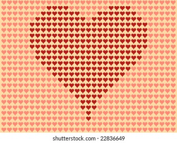 Hearts Valentine Background