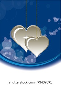 Hearts. Valentine Background. Eps10.