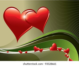 Hearts. Valentine Background. Eps10 Format.