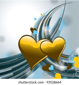 Hearts. Valentine Background. Eps10 Format.