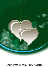 Hearts. Valentine Day Background.