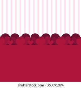 hearts valentine's card seamless pattern