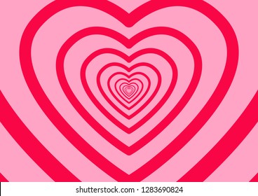 Hearts Valentines day vector background 
