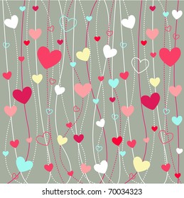 hearts valentine's icons, wallpaper