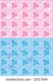 Hearts. Vector Background.