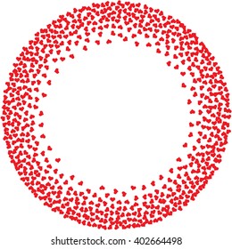 Hearts vector background