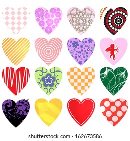 Hearts vector collection. Valentine's day