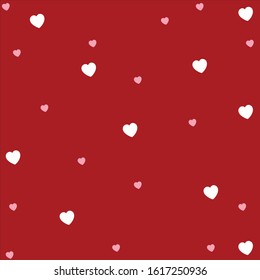 Hearts vector concept. Flat illustration for romantic wedding isolated on white background. Valentine sign or symbol of love, icon.