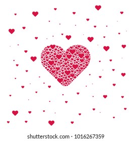 hearts vector drawing