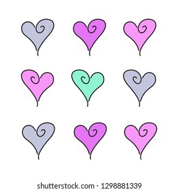 Hearts vector icon
