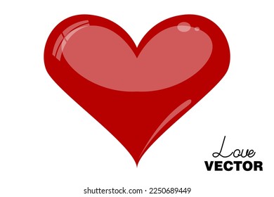 Hearts vector icon collection. Valentine's day romance symbols.