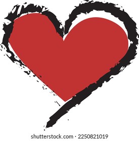 Hearts vector icon collection. Valentine's day romance symbols.
