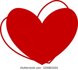 Colección de iconos vectoriales del corazón. Símbolos románticos de San Valentín.