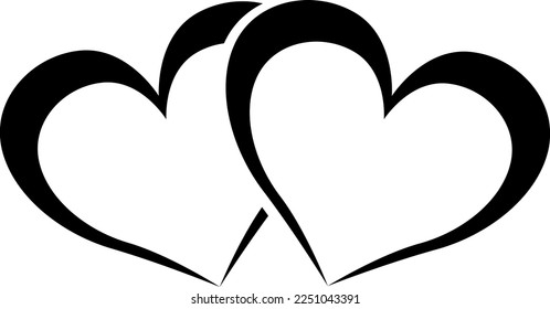 Hört Vektorsymbol-Kollektion. Valentinstag Liebeszeichen.