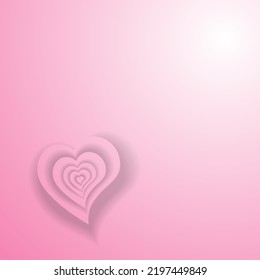 Hearts vector icon illustration with pink. Valentine's day romance symbols..