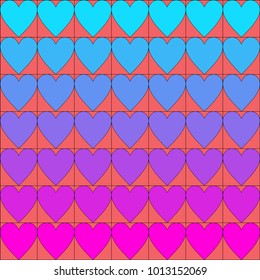 Hearts. Vector illustration
