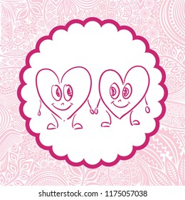 Hearts. Vector illustration
