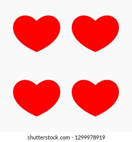 Hearts. Vector illustration.