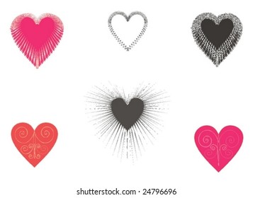 Hearts - vector illustration