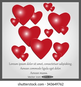 hearts Vector illustration