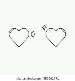 Hearts. Vector illustration