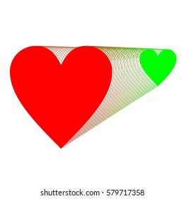 Hearts. Vector illustration