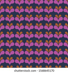 Hearts vector repeat pattern. Perfect for scrapbooking, wallpaper, backgrounds stationary, homeware. Seamless print. 