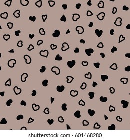 hearts vector seamless pattern. Design template for holiday and wedding card and valentines day, wallpaper, background. Love pattern. 