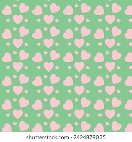 Hearts vector seamless pattern is perfect for greeting cards, wedding stationery, wall art, posters, product packaging, bags, branding projects, T-shirts, and many other creative projects. 