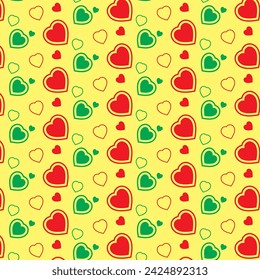 Hearts vector seamless pattern is perfect for greeting cards, wedding stationery, wall art, posters, product packaging, bags, branding projects, T-shirts, and many other creative projects. 