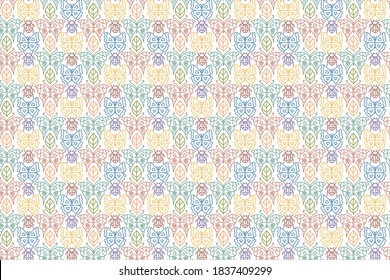 Patrón sin fisuras vectorial del corazón para camisetas, bragas, bañeras o trajes de baño, ropa interior, ropa de cama, manta o almohada. Fondo de esbozo de esquema. Tejido de Doodle. Boda. Diseño de moda para el día de San Valentín