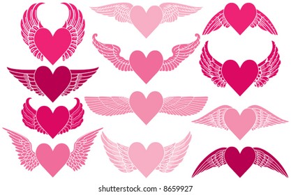 Hearts with Wings