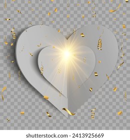 Hearts,3D.Love mockup template.Recognition of attractiveness.	