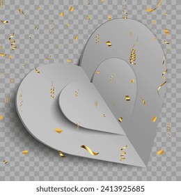 Hearts,3D.Love mockup template.Recognition of attractiveness.	