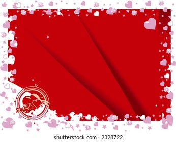 Hearts-based background