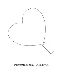 heartshape lollipop icon