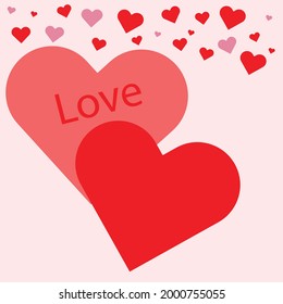 Heart-shaped background for making a card for someone special.