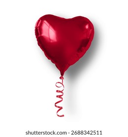 Herzförmiger Ballon, Design-Element geeignet für Grußkarten