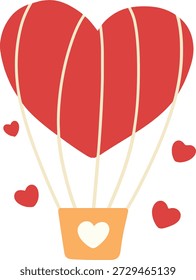 A heart-shaped balloon floating gently, symbolizing love, romance, and celebration. The soft shape and simple design create a joyful and uplifting mood, often associated with special occasions such as Valentine’s Day, weddings, anniversaries, or expressions of affection. This image conveys warmth, happiness, and emotional connection, making it suitable for themes related to love, relationships, celebration, and positive feelings.