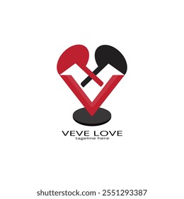 A heart-shaped design with paddles.