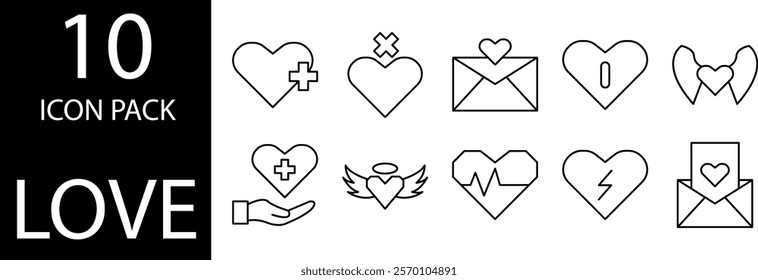 The heart-shaped icon decorated with small flowers creates a gentle and calming atmosphere of love.