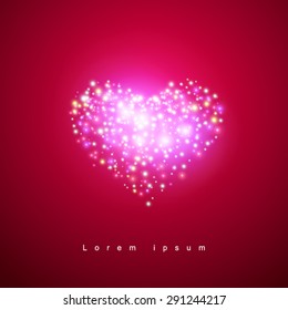 Heart-shaped light dots