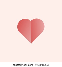 heart-shaped logo or icon, symbolizing love and affection