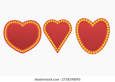 Quadro de amor em forma de coração com borda decorativa, perfeito para cartões românticos, convites e celebrações.