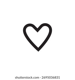 Heart-shaped love icon symbolizing affection, care, and emotional connection.