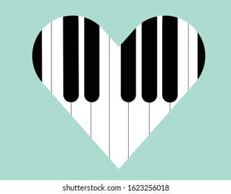 Heart-shaped piano, cute and refreshing suits for love of classical music or just the instruments in general.