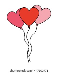 heart-shaped pumps  isolated icon design, vector illustration  graphic 