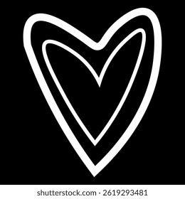 Heart-shaped symbol sticker create visual interest and evokes feelings of love and connection