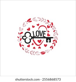 Heart-Shaped Valentine's Day Wreath with Flowers and Text
Modern Valentine's Day Card Design with Floral Heart Wreath
Colorful Valentine's Day Illustration with Romantic Elements
